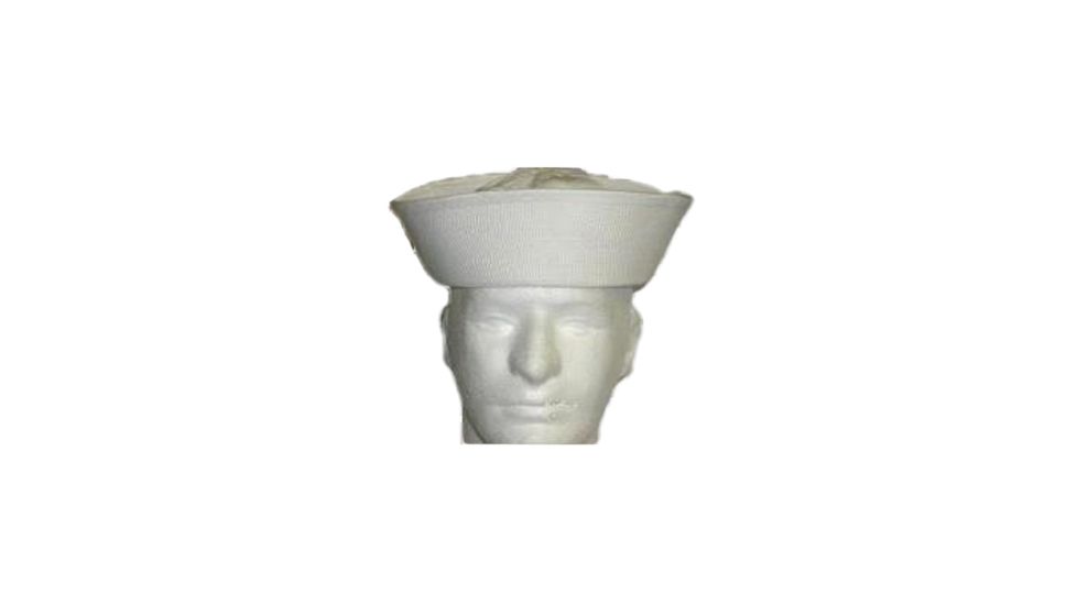 Military Surplus Usn Sailor Hat, White, 6.5, H461165