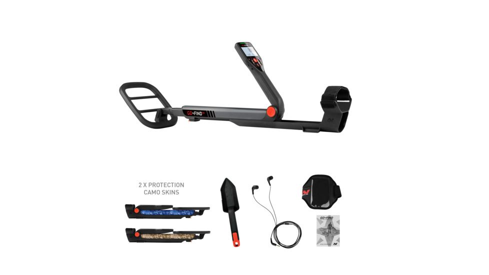 Minelab Minelab Go-Find 66 Metal Detector, Gray / Black, 3231-0015