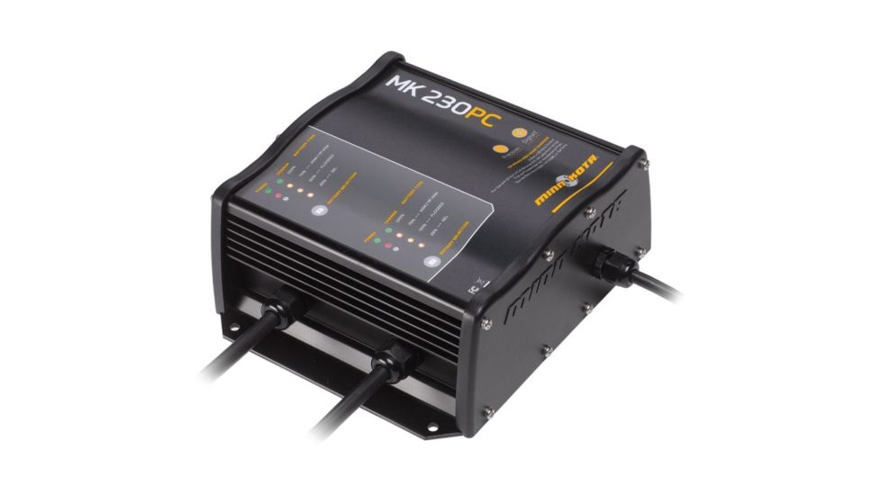 Minn-Kota MK230PC Battery Charger, 120 V AC, 12 V DC, 24 V DC 1822301