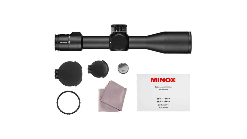 Minox ZP5 Rifle Scope, 5-25x56mm, 34mm Tube, MR5 Reticle, 34 mm, 66599