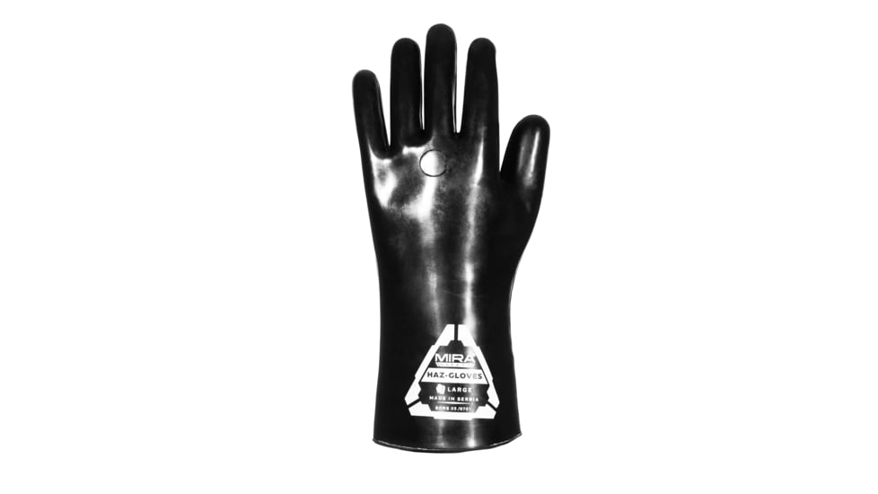 MIRA Safety HAZ-Gloves for CBRN Protection, Black, Large, HAZ-GLOVES-L