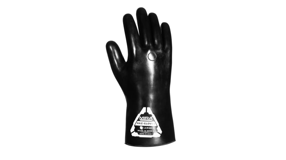 MIRA Safety HAZ-Gloves for CBRN Protection, Black, Large, HAZ-GLOVES-L