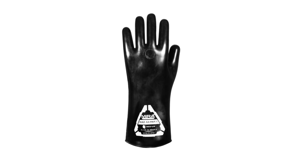 MIRA Safety HAZ-Gloves for CBRN Protection, Black, Medium, HAZ-GLOVES-M