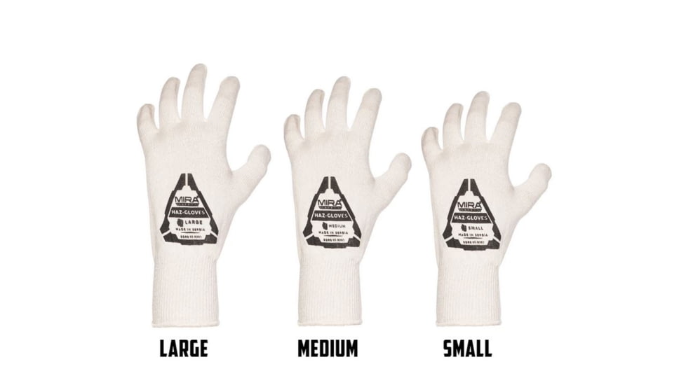 MIRA Safety HAZ-Gloves for CBRN Protection, Black, Small, HAZ-GLOVES-S