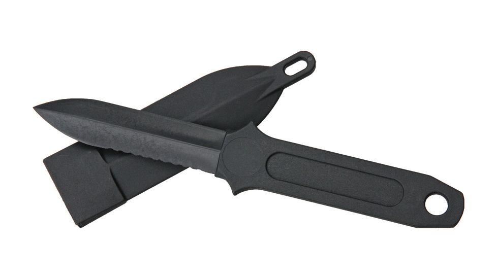 Miscellaneous CIA Sticker Knife Fixed Blade Knife, 3in, Partially Serrated M4259