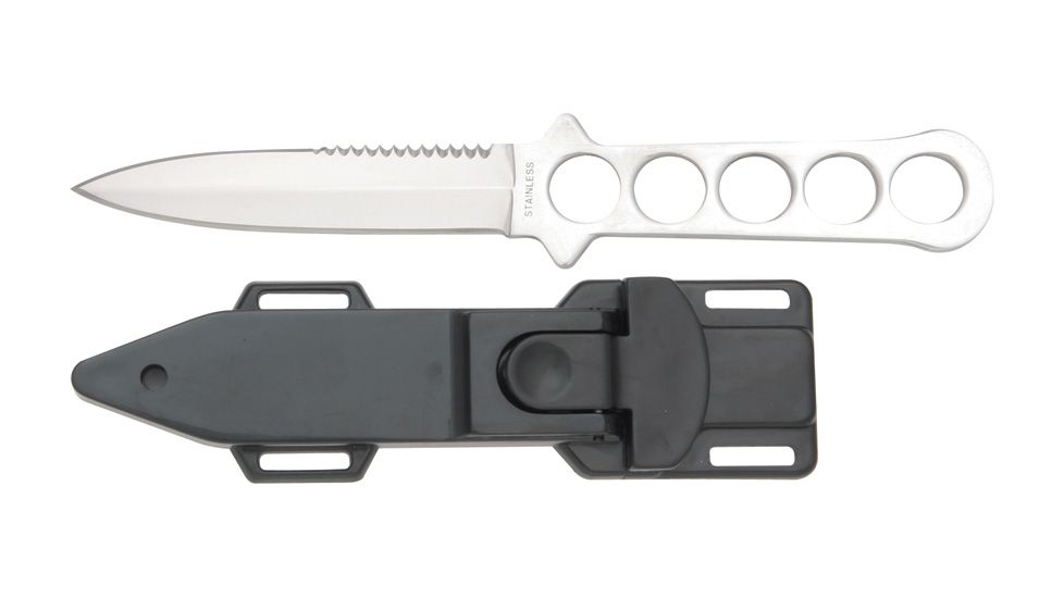 Miscellaneous Diving Double Edge Fixed Blade Knife,4.125in,Double Edge Blade, M3346