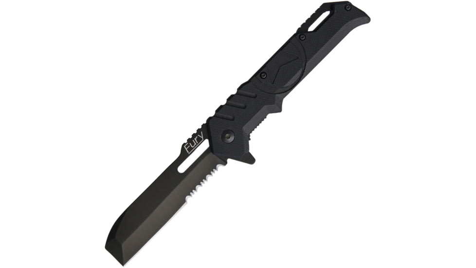 Miscellaneous Fury Extractor Linerlock Folding Knife, Black, Black G10 handle, 32375