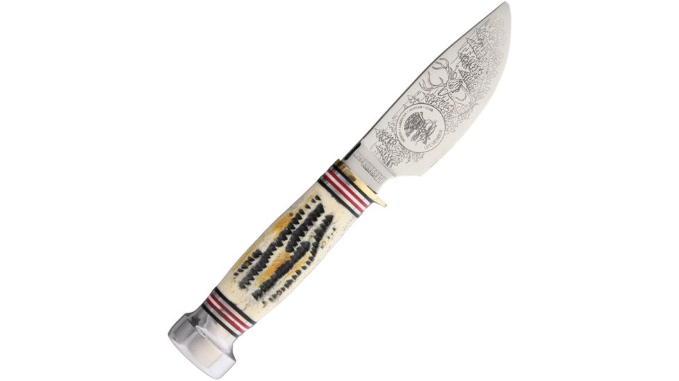 Miscellaneous Legacy Knife Fixed Blade Knife, 3.75in, Stainless Steel, Standard Edge, Mirror Polish, Bone Handle HX1721