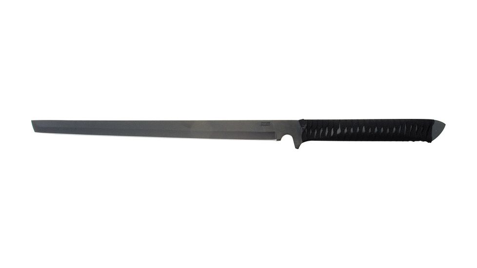 Miscellaneous Ninja Sword,16.75in,Sharpened Stainless Blade,Black Cord Wrapped Handle M2205
