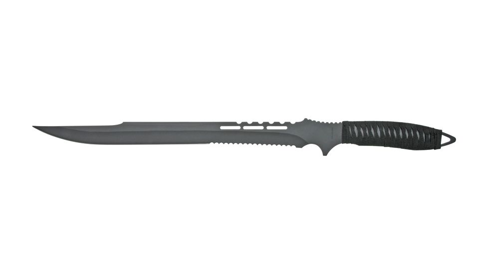 Miscellaneous Short Sword Black,17.5in,Partially Serrated Blade M3300