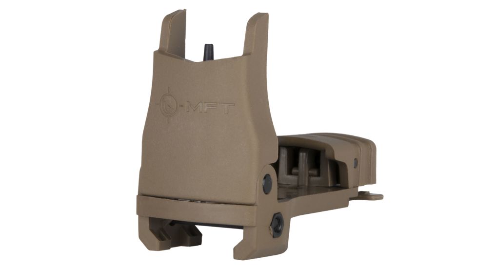 Mission First Tactical Back Up Polymer Flip Up Front Sight With Windage Adjustment Scorched Dark Earth