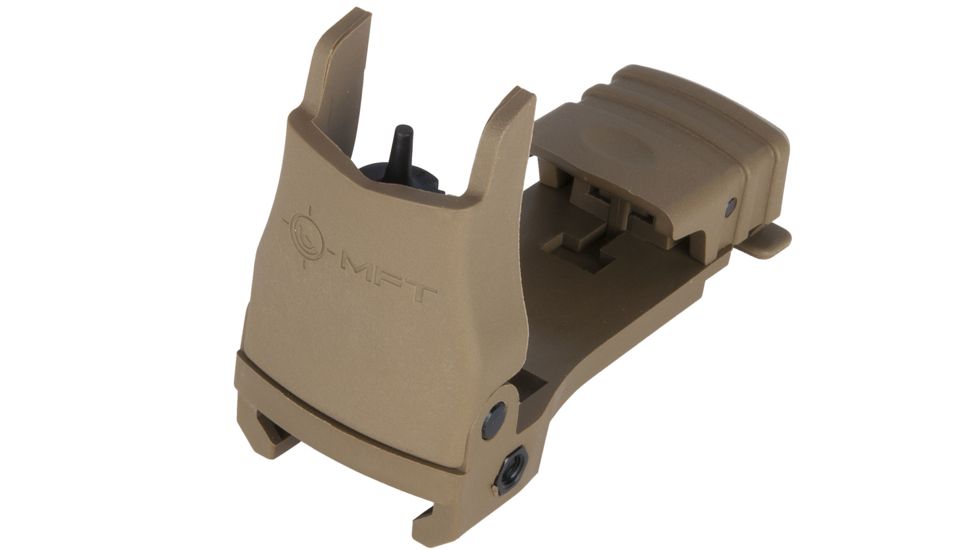 Mission First Tactical Back Up Polymer Flip Up Front Sight With Windage Adjustment Scorched Dark Earth