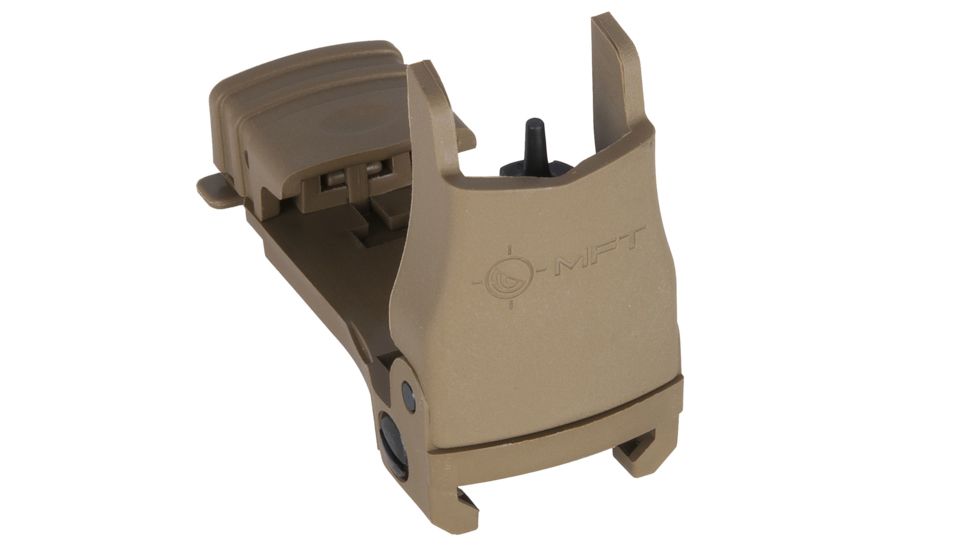 Mission First Tactical Back Up Polymer Flip Up Front Sight With Windage Adjustment Scorched Dark Earth