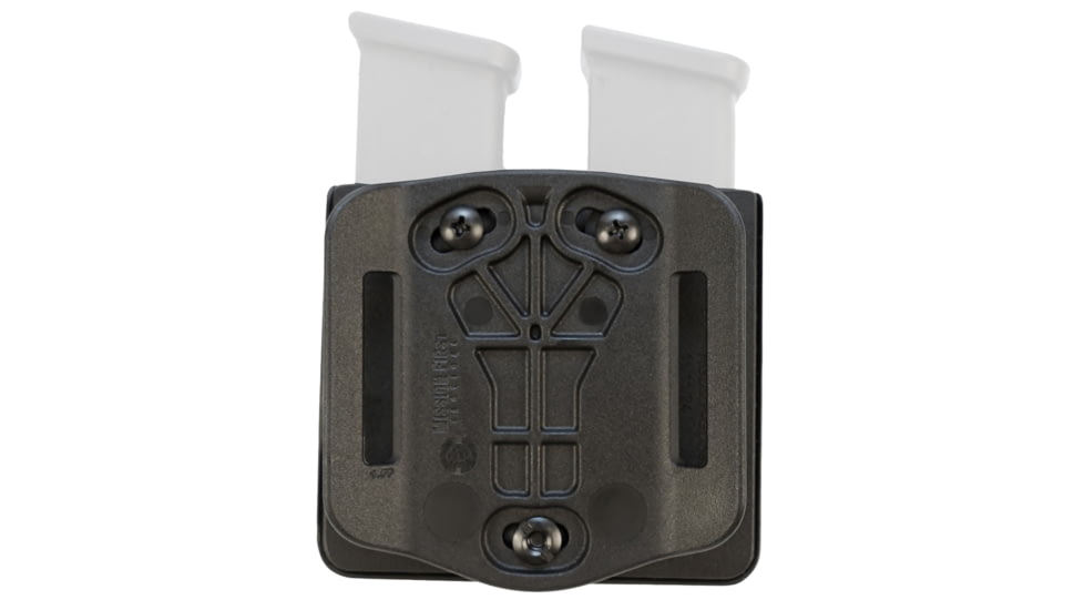 Mission First Tactical Double Pistol Magazine Pouch, Fits GLOCK 9/40 Magazines, Black, Adjustable Retention, Includes 1.5&quot; Belt Loop, H10DMP-GDS9-150