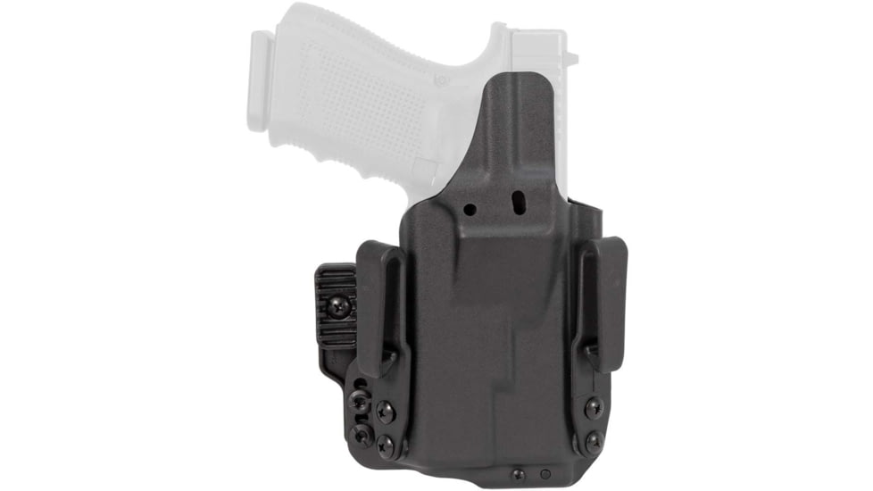 Mission First Tactical Pro Kydex IWB Light Holster, Glock 19 w/ Streamlight TLR 1, Ambidextrous, Black, H5-GL-1-WL-1
