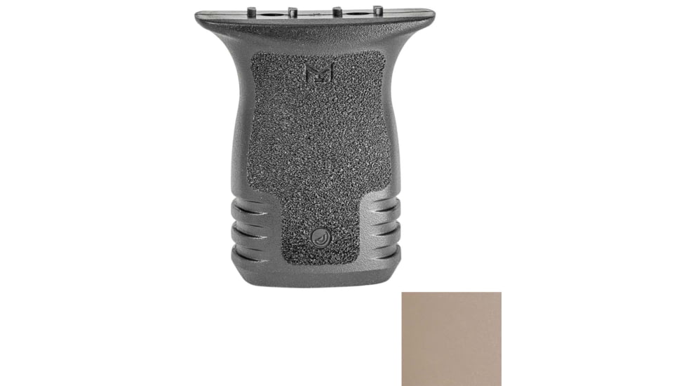Mission First Tactical React M-LOK Compact Vertical Grip, Scorched Dark Earth, RCG-MLOK-SDE