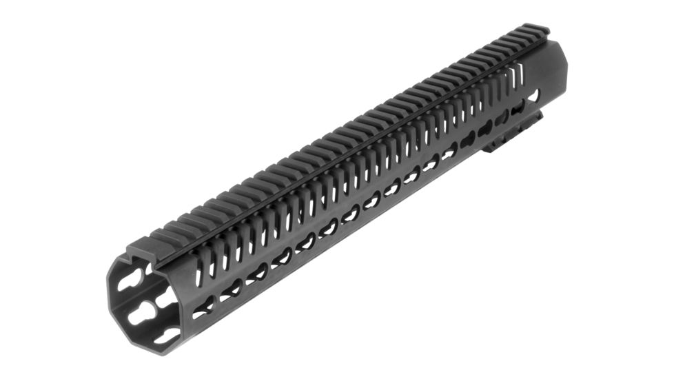 Mission First Tactical Tekko Metal AR15 Free Float 15in KeyMod Rail System, Black, TMARFF15KRS