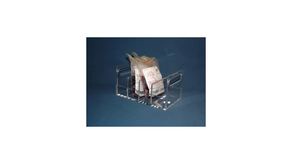 Mitchell Plastics Blood Bag Rack Acrylic 4 Bags BB-1100-4, Unit EA