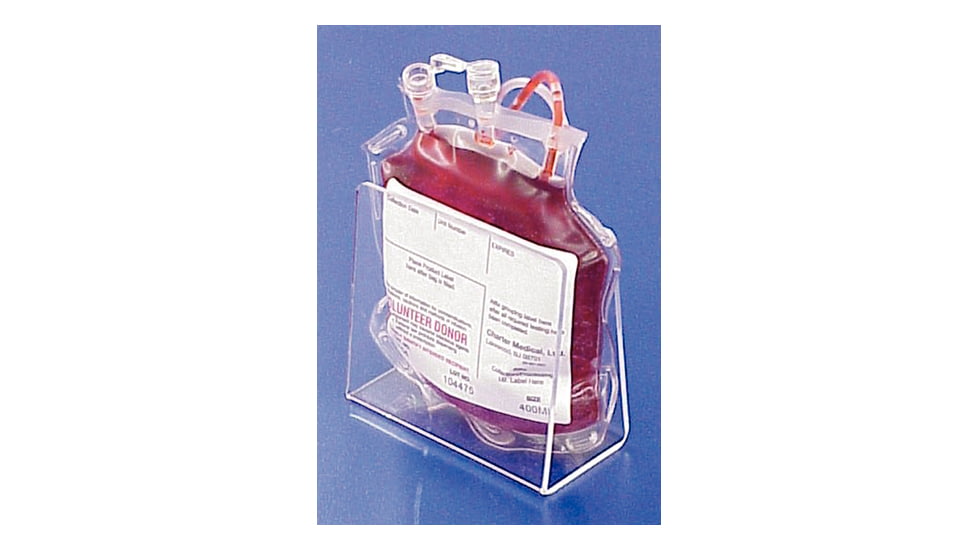 Mitchell Plastics Holder Bloodbag Acrylc Neon Rd SBBHR-1, Unit EA