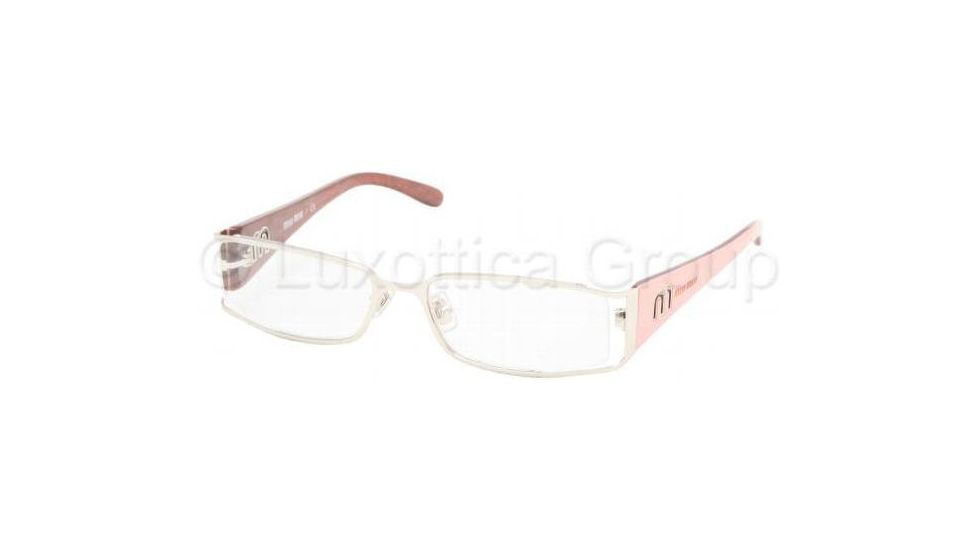 Miu Miu MU55FV Bifocal Eyeglasses Powder Bordeaux Frame / 50 mm Prescription Lenses, 7US1O1-5016, Select Frame Color / Lens Diameter Powder Bordeaux Frame / 50 mm Prescription Lenses