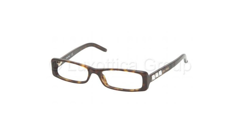 Miu Miu MU14GV Progressive Eyeglasses Tortoise Frame / 51 mm Prescription Lenses, 2AU1O1-5115