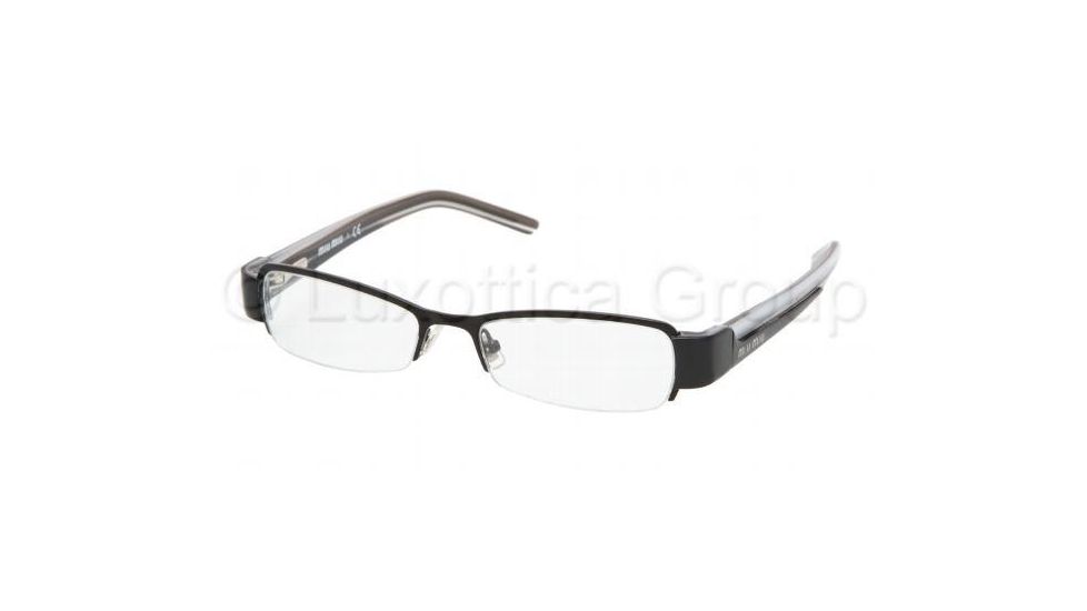 Miu Miu MU56GV Bifocal Eyeglasses Gloss Black Frame / 52 mm Prescription Lenses, 7AX1O1-5216