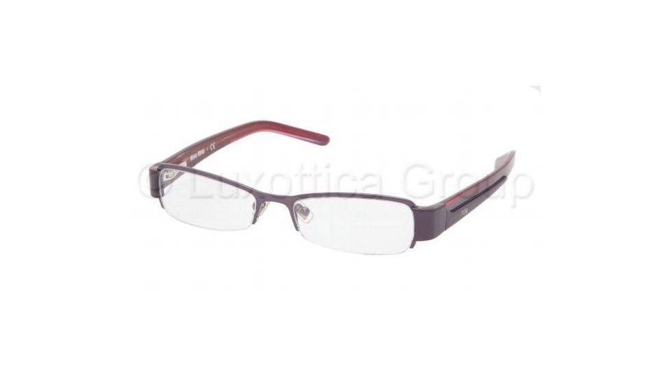 Miu Miu MU56GV Bifocal Eyeglasses Metallic Amethyst Frame / 52 mm Prescription Lenses, ZVV1O1-5216