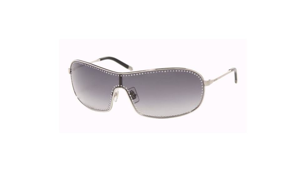 Miu Miu MU59HS Sunglasses Styles Silver Frame w/ Gray Gradient 132 mm Diameter Lenses, 1BC5D1-0132