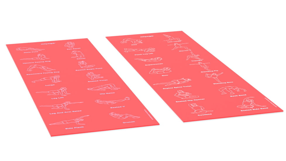 Miyoga Mat, Coral, 24in W X 72in L, MYM1