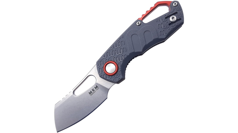 MKM Isonzo Linerlock Gray Folding Knife, 2 stonewash finish Bohler N690 stainless blade, Gray FRN handle, MK FX03-2PGY