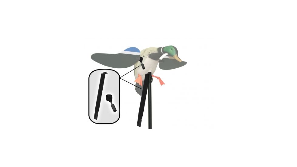 Mojo Booty Shaker Motorized Mallard, Attachable Winged Propellers 192114