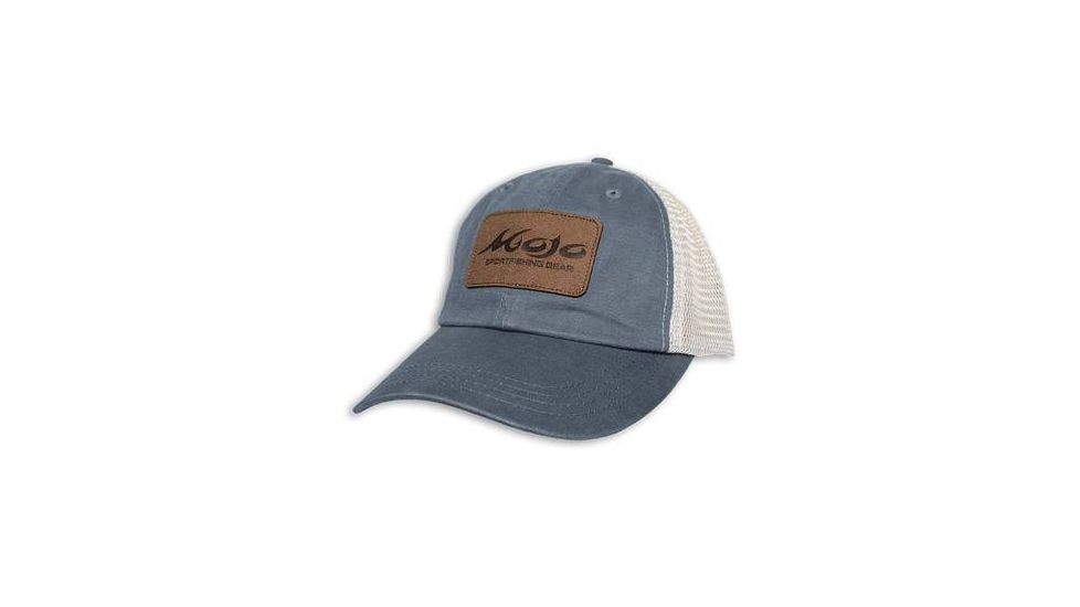 Mojo Sportswear Company Leather Patch Hat - Mens, Vintage Navy, One Size, Vintage Navy - OS - MJLPH