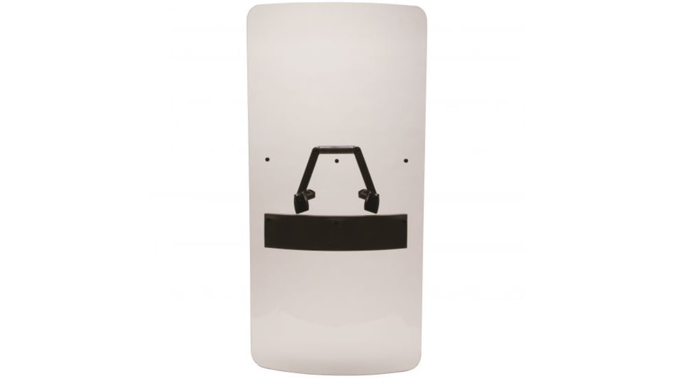 Peacekeeper Clear Riot Shield w/ Triangular Ambidextrous Handle, 24 X 48