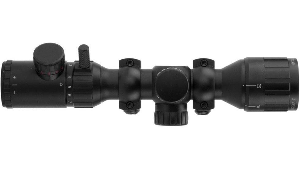 Monstrum 2-7x32 AO Rifle Scope with Illuminated Range Finder Reticle and Parallax Adjustment, Black, S2732-R-RGAO