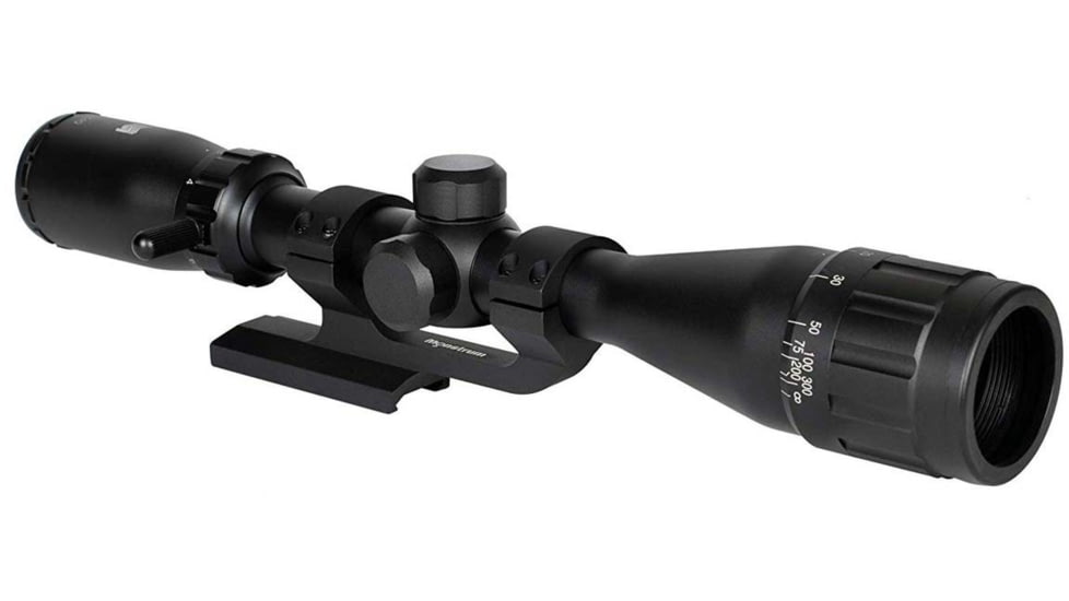 Monstrum 3-9x40 AO Rifle Scope with Parallax Adjustment and Offset Scope Mount, Black, S3940-AO-B
