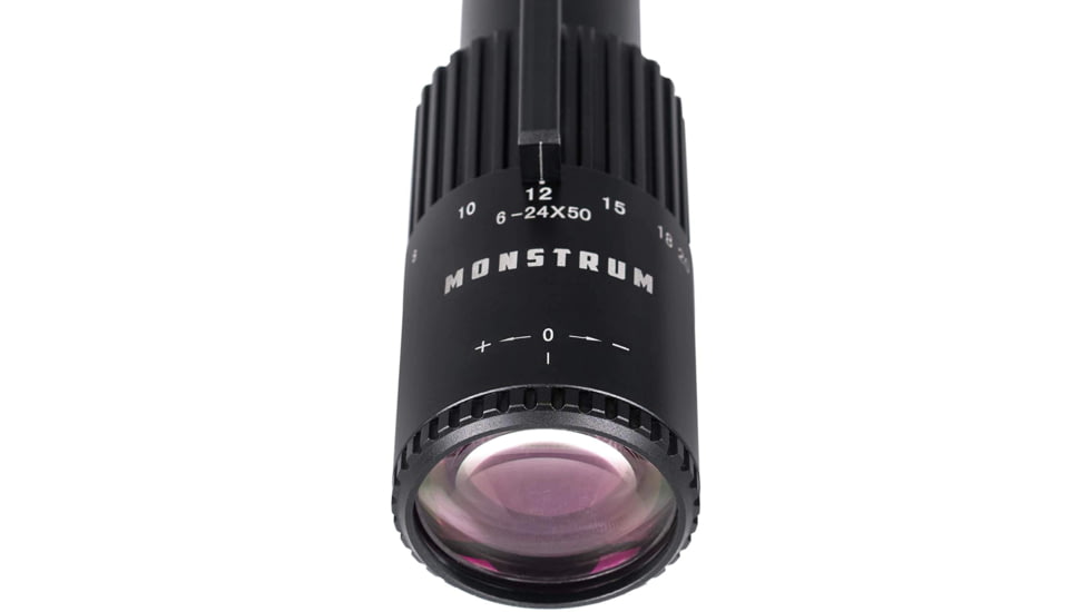 Monstrum Alpha Series 6-24x50 First Focal Plane FFP Rifle Scope with MOA Reticle, Black, GA62450-BLK