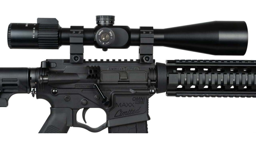 Monstrum Alpha Series 6-24x50 First Focal Plane FFP Rifle Scope with MOA Reticle, Black, GA62450-BLK