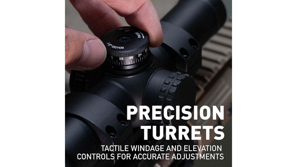 Monstrum Banshee ED 1-10x24mm LPVO 30mm Rifle Scope w/Offset Scope Mount, Second Focal Plane