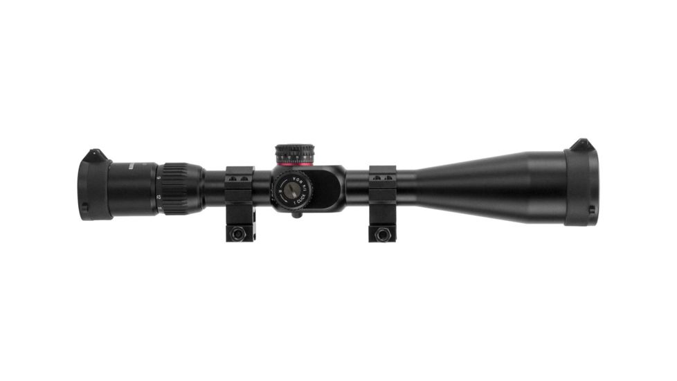 Monstrum G2 6-24x50mm Rifle Scope, 30mm Tube, FFP, Illuminated Rangefinder Reticle, Adjustable Objective, Black G2-BFFPS62450-R