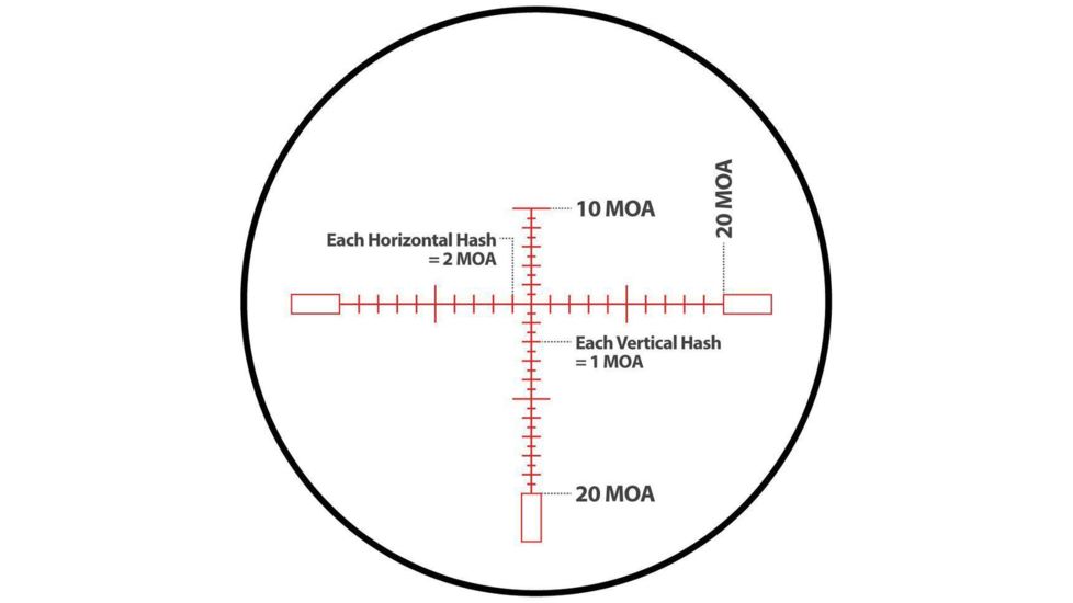 Monstrum G2 6-24x50mm Rifle Scope, 30mm Tube, FFP, Illuminated Rangefinder Reticle, Adjustable Objective, Black, G2-BFFPS62450-R