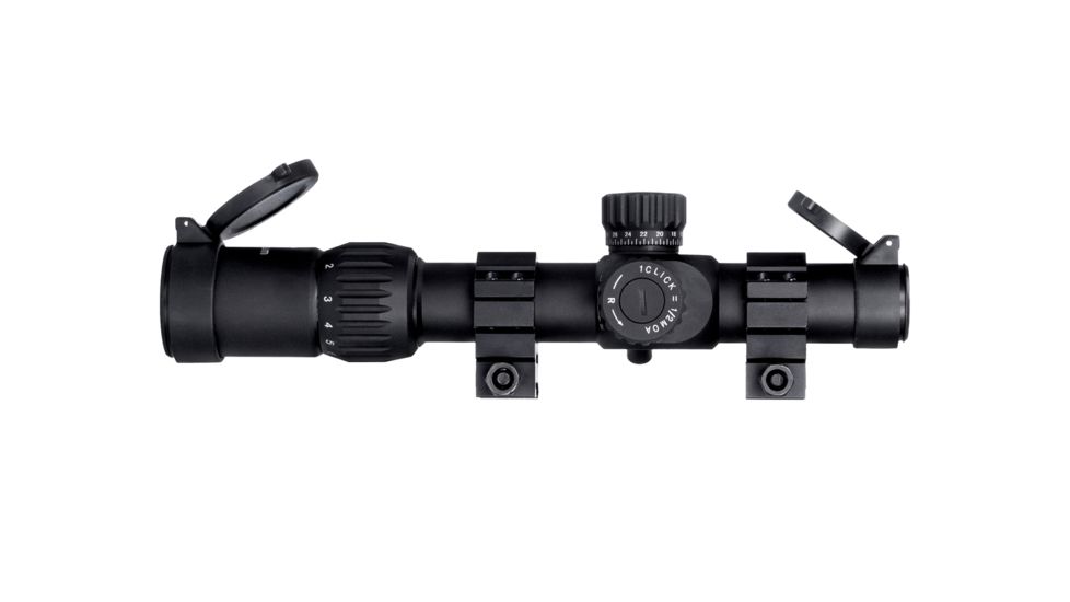 Monstrum G3 1-6x24mm Rifle Scope, 30mm Tube, FFP, Illuminated MOA Reticle, Adjustable Objective, Black G3-FFPS1624-R-BLK