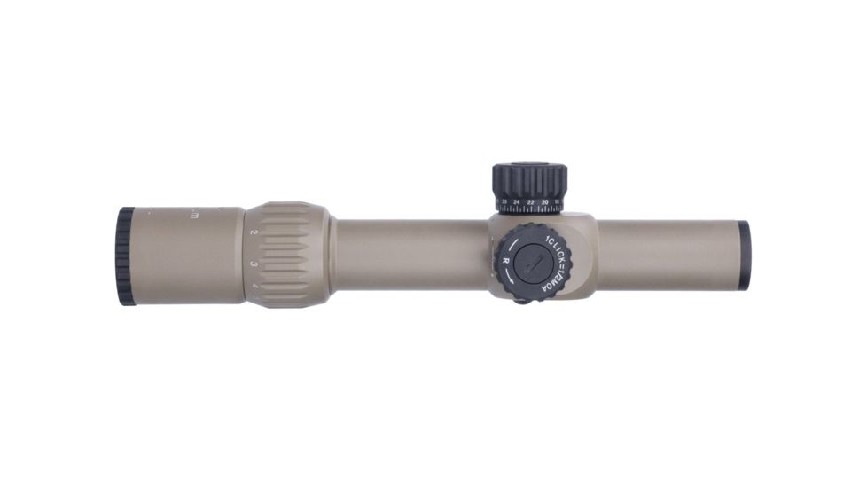 Monstrum G3 1-6x24mm Rifle Scope, 30mm Tube, FFP, Illuminated MOA Reticle, Adjustable Objective, Flat Dark Earth G3-FFPS1624-R-FDE