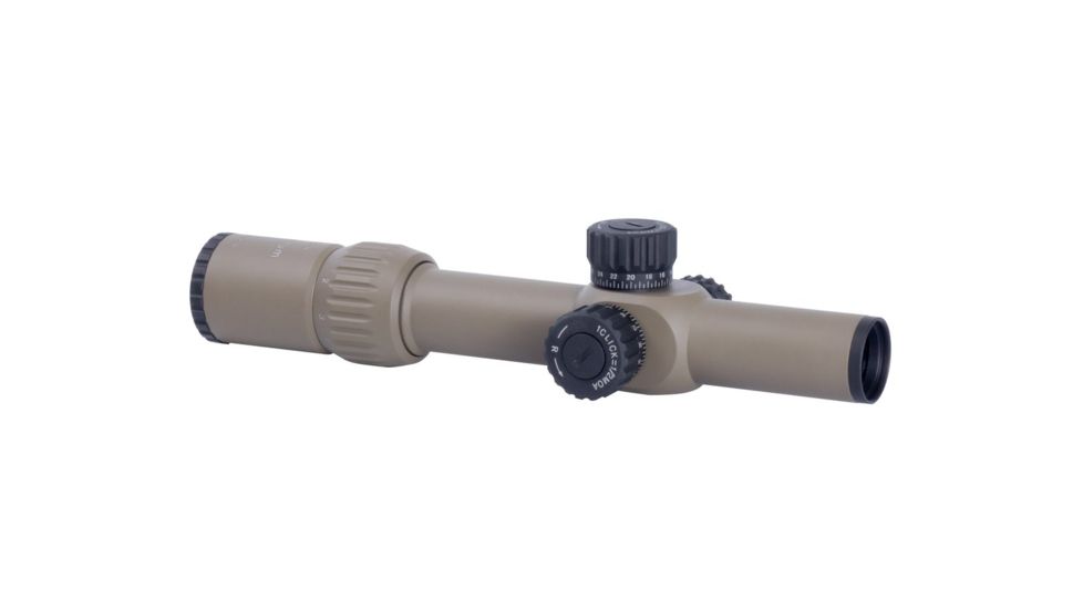 Monstrum G3 1-6x24mm Rifle Scope, 30mm Tube, FFP, Illuminated MOA Reticle, Adjustable Objective, Flat Dark Earth G3-FFPS1624-R-FDE