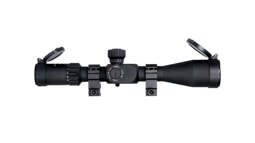 Monstrum G3 4-14x44mm Rifle Scope, 30mm Tube, FFP, Illuminated MOA Reticle, Adjustable Objective, Black G3-FFPS41444-R-BLK