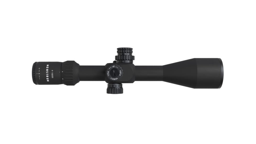 Monstrum G3 4-16x50mm w/ Illuminated MOA Reticle and Parallax Adjustment Rifle Scope, 30mm Tube First Focal Plane, Black, G3F41650-BLK