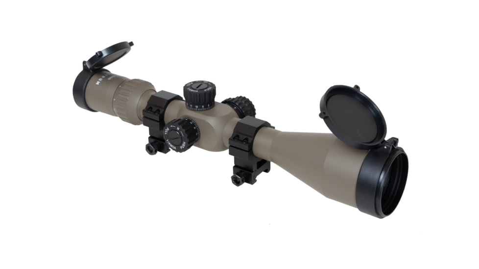 Monstrum G3 4-16x50mm w/ Illuminated MOA Reticle and Parallax Adjustment Rifle Scope, 30mm Tube First Focal Plane, Flat Dark Earth, G3F41650-FDE