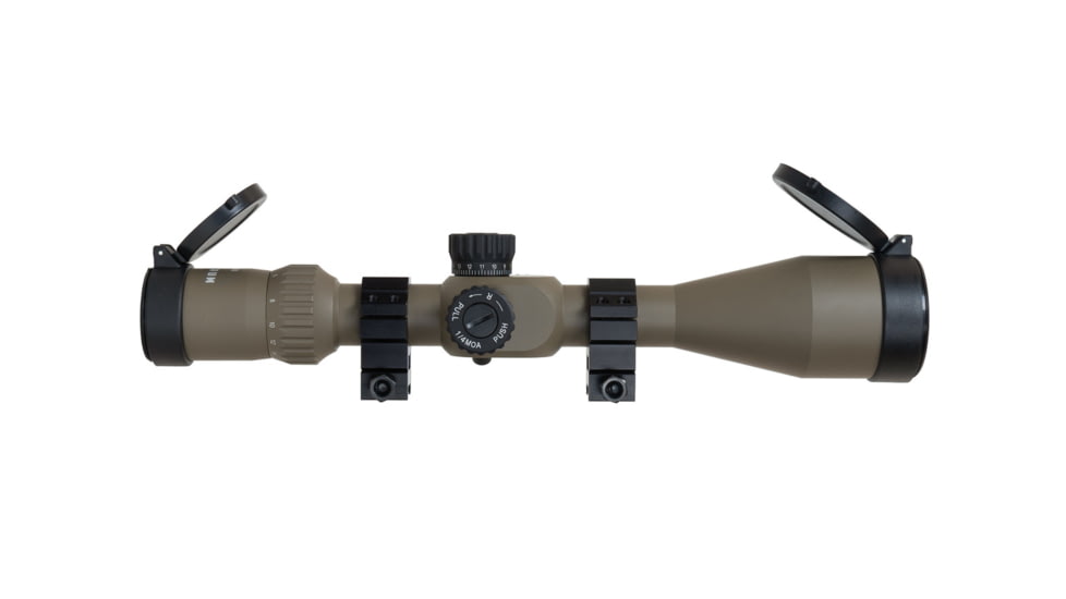 Monstrum G3 4-16x50mm w/ Illuminated MOA Reticle and Parallax Adjustment Rifle Scope, 30mm Tube First Focal Plane, Flat Dark Earth, G3F41650-FDE