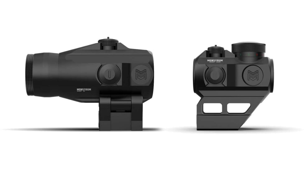 Monstrum Ghost 1x20mm 2 MOA Red Dot Sight and Ghost 3X Prism Magnifier Set, Black, RDT20-3XB