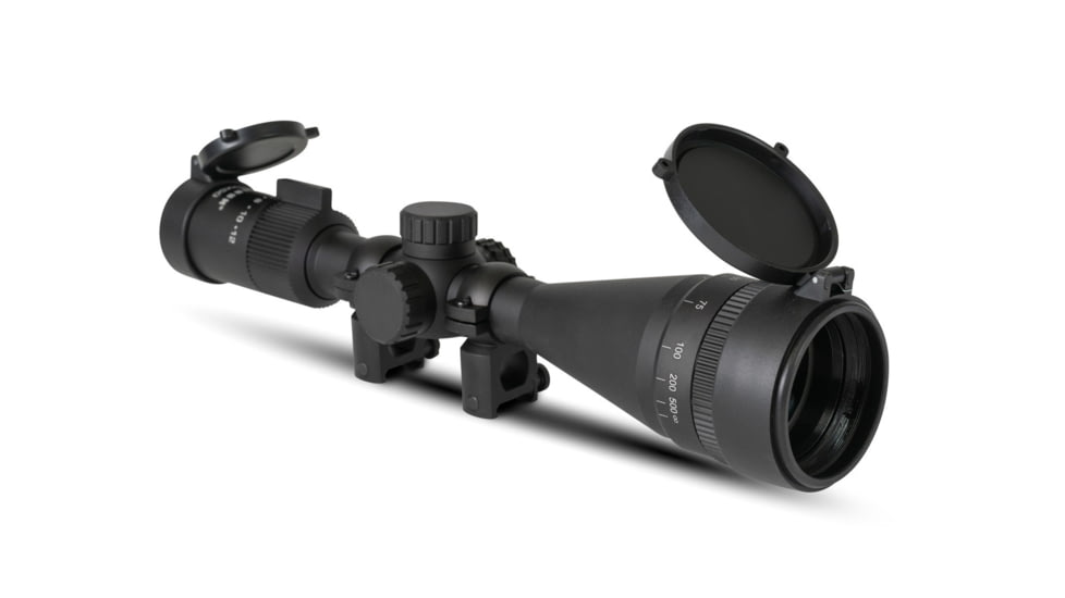 Monstrum Guardian 4-12x50mm w/ Parallax Adjustment AO Rifle Scope, 1in Tube Second Focal Plane, Black, SG41250-AO-B