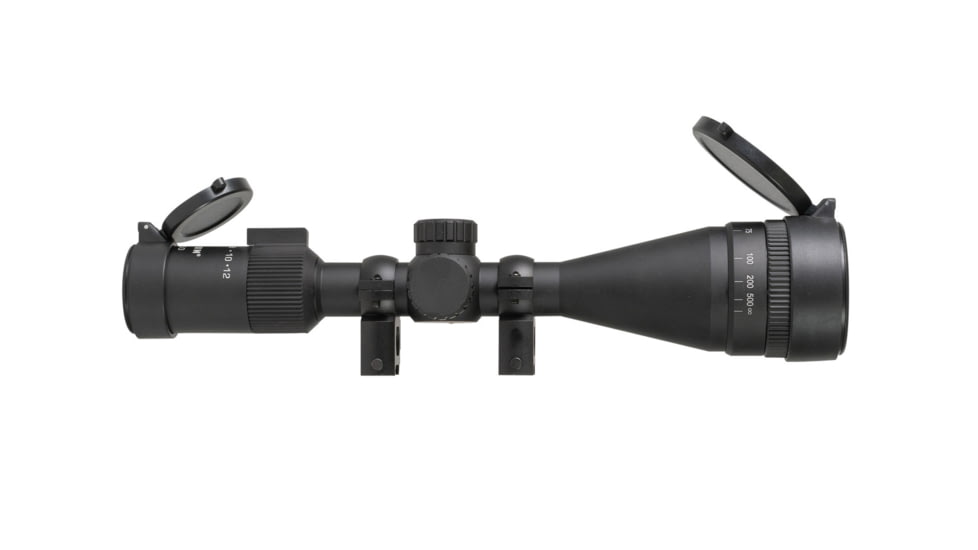 Monstrum Guardian 4-12x50mm w/ Parallax Adjustment AO Rifle Scope, 1in Tube Second Focal Plane, Black, SG41250-AO-B